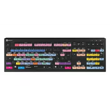 Keyboard LogicKeyboard LKB-PSO3-A2PC-DE — Full-size USB QWERTZ German, 108 keys, LED backlight, 1.8 m cable