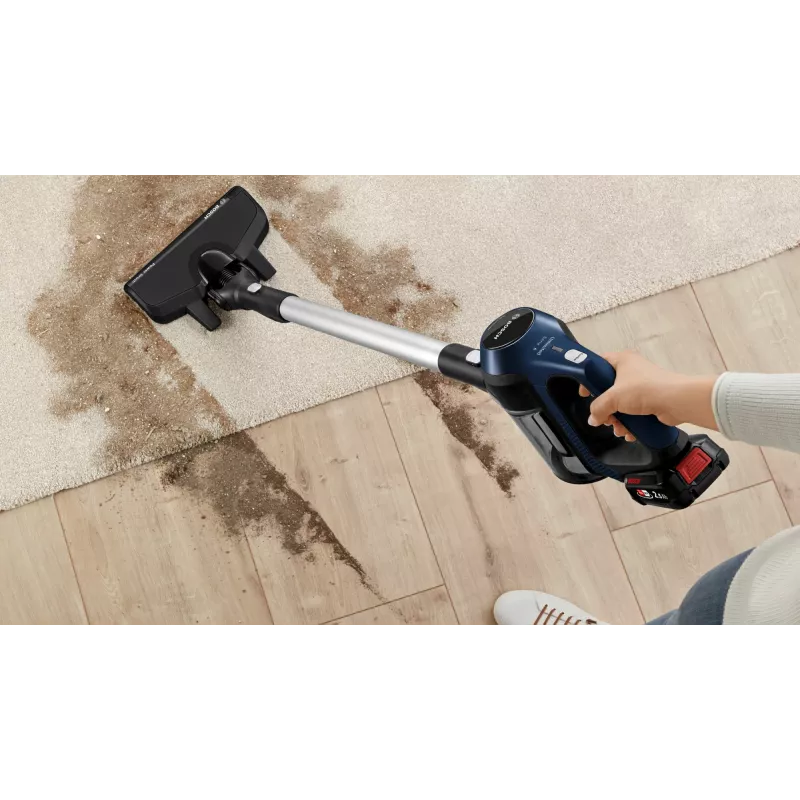 Bosch Serie 6 BBS611PCK stick vacuum/electric broom 2-in-1 stick vacuum Battery Dry Hygiene Filter Bagless Blue 2.5 Ah