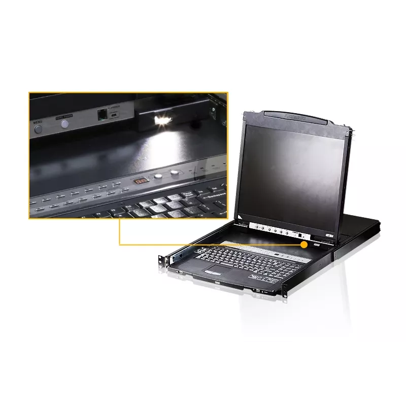 ATEN CL5816N KVM switch Rack mounting Black