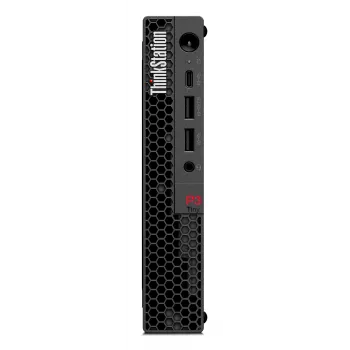 Lenovo ThinkStation P3 Tiny Intel® Core™ i5 i5-14600 32 GB DDR5-SDRAM 1 TB SSD NVIDIA RTX A400 Windows 11 Pro Mini PC Workstation Black