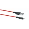 Mobile phone USB A to Lightning cable SCHWAIGER LPRO410 501, USB 2.0, 1.2 m, red