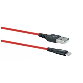 Mobile phone USB A to Lightning cable SCHWAIGER LPRO410 501, USB 2.0, 1.2 m, red