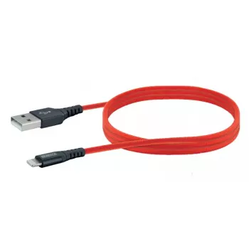 Mobile phone USB A to Lightning cable SCHWAIGER LPRO410 501, USB 2.0, 1.2 m, red
