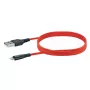 Mobile phone USB A to Lightning cable SCHWAIGER LPRO410 501, USB 2.0, 1.2 m, red