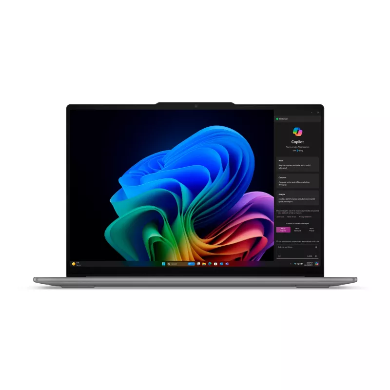 Lenovo Yoga Slim 7 15ILL9 Copilot+ PC Intel Core Ultra 7 256V Laptop 38.9 cm (15.3 inch) 2.8K 16 GB LPDDR5x-SDRAM 1 TB SSD Wi-Fi 7 (802.11be) Windows 11 Home German Grey