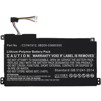 Laptop spare part CoreParts MBXAS-BA0312 Width 98 mm Depth 5.5 mm Height 190.4 mm