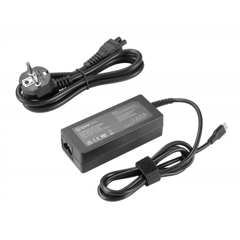 CoreParts MBXUSBC-AC0009 power adapter/inverter Indoor 65 W Black