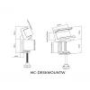 MicroConnect MC-DESKMOUNTW desk clamp for power strips