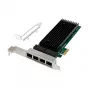 PCIe x1 Network Card MicroConnect MC-PCIEX1-82575-Q with Intel 82575 Controller
