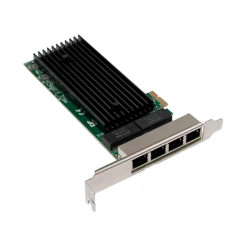 PCIe x1 Network Card MicroConnect MC-PCIEX1-82575-Q with Intel 82575 Controller