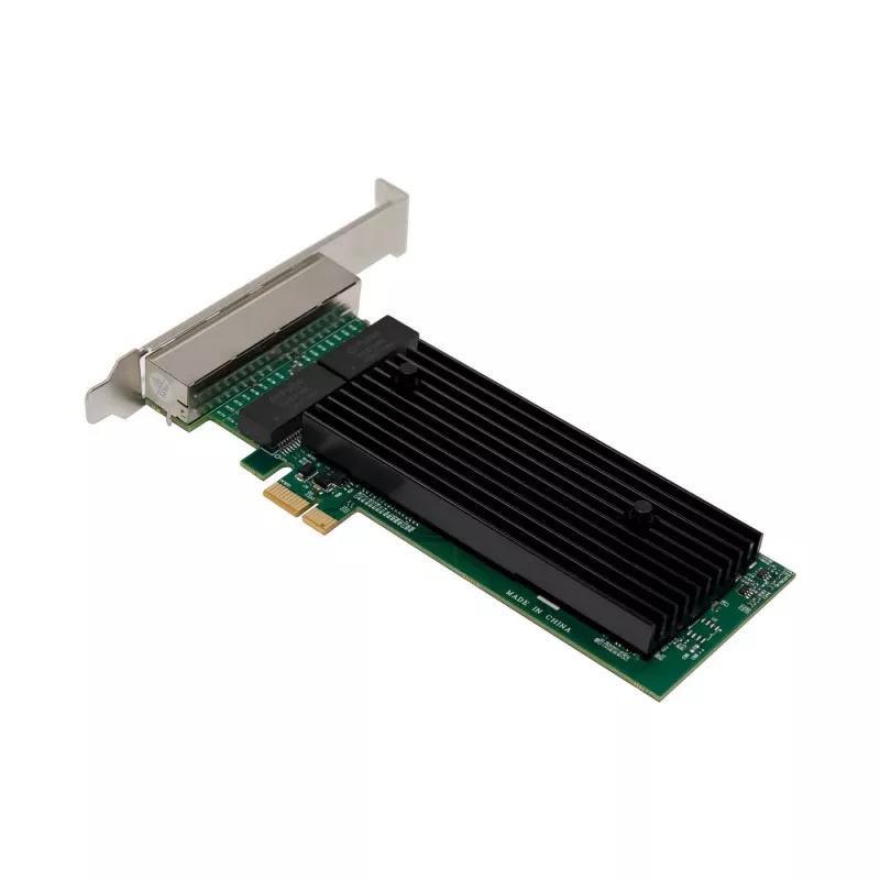 PCIe x1 Network Card MicroConnect MC-PCIEX1-82575-Q with Intel 82575 Controller