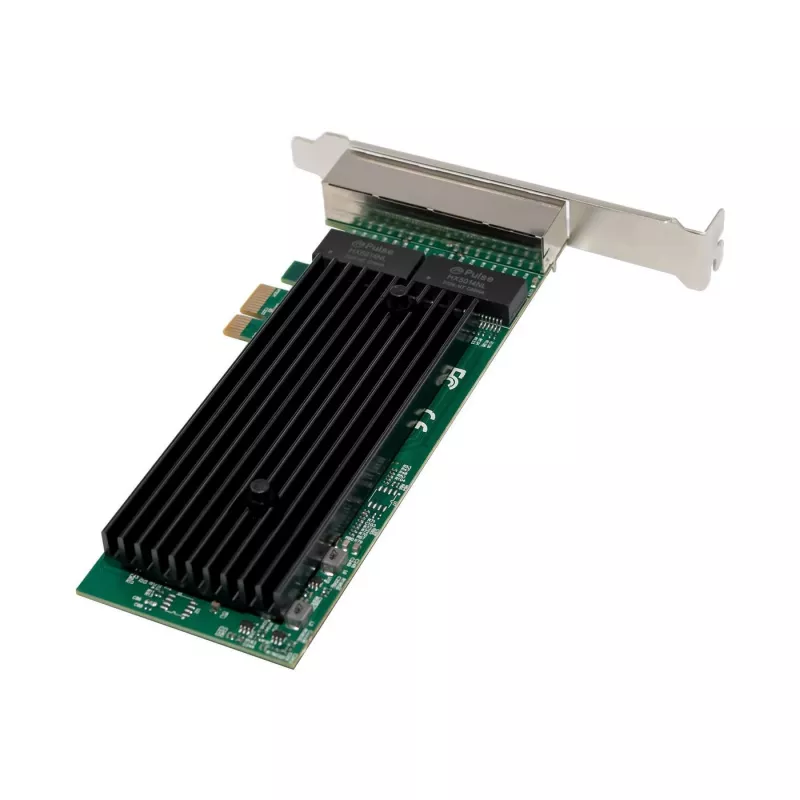 PCIe x1 Network Card MicroConnect MC-PCIEX1-82575-Q with Intel 82575 Controller