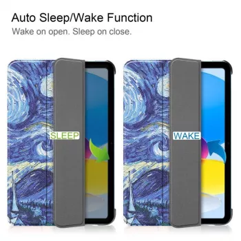 CoreParts TABX-IP10-COVER13 tablet case 27.7 cm (10.9 inch) Flip case Blue, Green, Orange, White, Yellow
