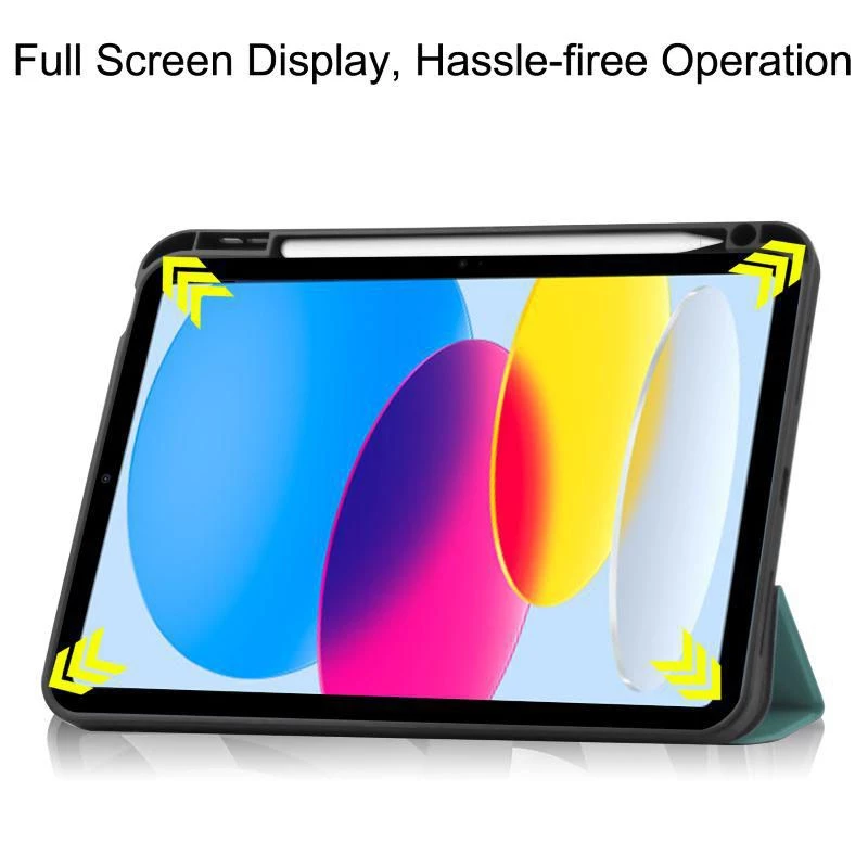 CoreParts TABX-IP10-COVER25 tablet case 27.7 cm (10.9 inch) Flip case Green