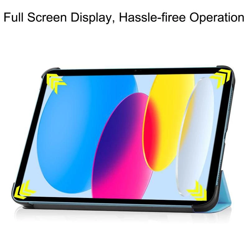CoreParts TABX-IP10-COVER5 tablet case 27.7 cm (10.9 inch) Flip case Blue