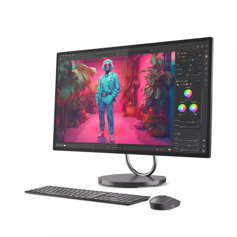 Lenovo Yoga AIO 32ILL10 Intel Core Ultra 7 258V 80 cm (31.5 inch) 3840 x 2160 pixels All-in-One PC 32 GB LPDDR5x-SDRAM 1 TB SSD NVIDIA GeForce RTX 4050 Windows 11 Pro Wi-Fi 7 (802.11be) Grey