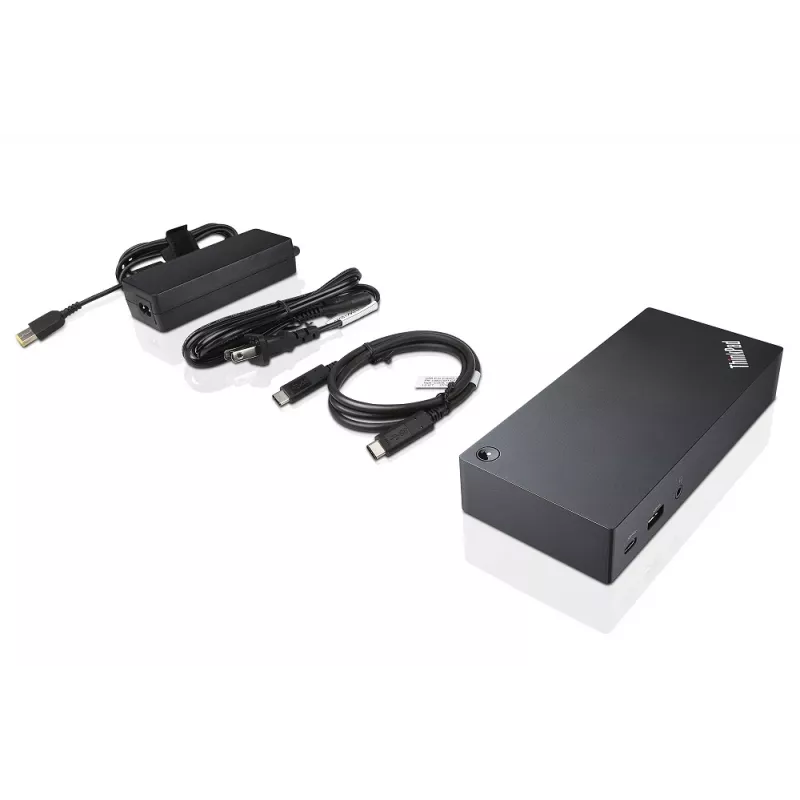 Lenovo 40A90090DK laptop dock/port replicator Wired USB 3.2 Gen 1 (3.1 Gen 1) Type-C Black