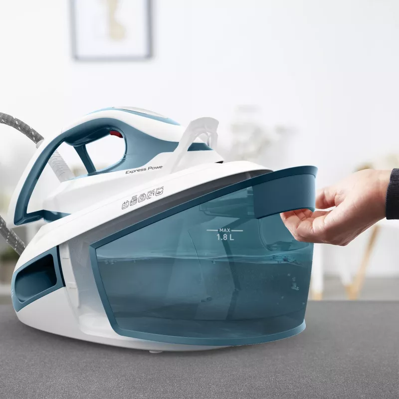 Tefal Express Power SV8111 1.8 L Durilium AirGlide Autoclean soleplate Blue, White