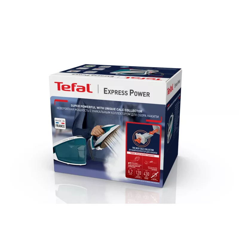 Tefal Express Power SV8111 1.8 L Durilium AirGlide Autoclean soleplate Blue, White