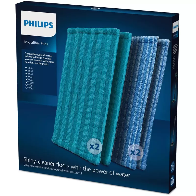 Philips Rechargeable Stick Accessory XV1700/01 Microfibre Pads