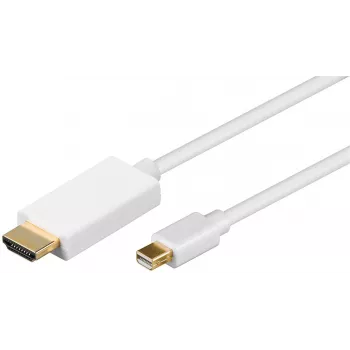 Microconnect MDPHDMI3 video cable adapter 3 m Mini DisplayPort HDMI White