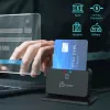 j5create JUR261 USB™ Smart Card / CAC Reader Stand, USB Type-A/USB Type-C, Black, 95 g