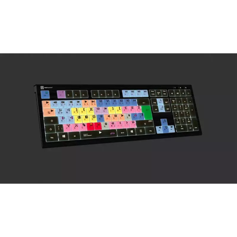 Logickeyboard Avid Media Composer ASTRA 2 backlit keyboard PC German (LKB-MCOM4-A2PC-DE)