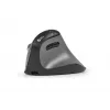 BakkerElkhuizen FastForward Pro mouse, Right-hand, Vertical design, Optical, RF Wireless + Bluetooth + USB Type-C, 5000 DPI, Black, Grey