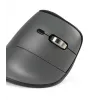 BakkerElkhuizen FastForward Pro mouse, Right-hand, Vertical design, Optical, RF Wireless + Bluetooth + USB Type-C, 5000 DPI, Black, Grey