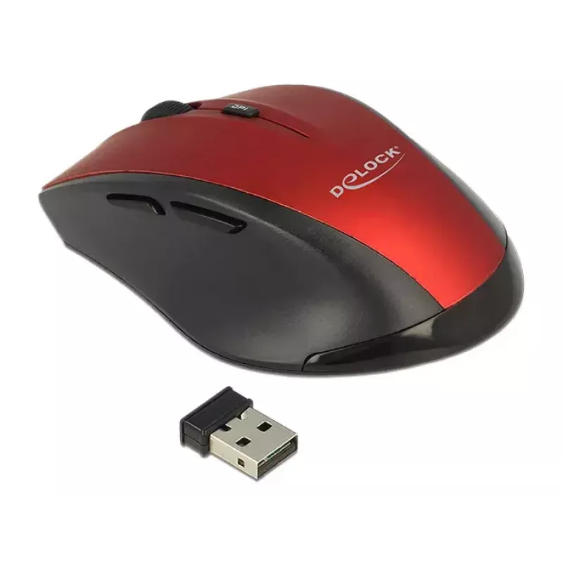 Mouse DeLOCK 12493 RF Wireless Optical 1600 DPI