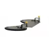 BakkerElkhuizen ErgoSlider+ Underarm Support Asymmetrical, Black, Dark Grey, Yellow, Chipboard, Plastic, Polyurethane (PU), Steel, Clamp attachment, Taiwan, 310 mm, 665 mm