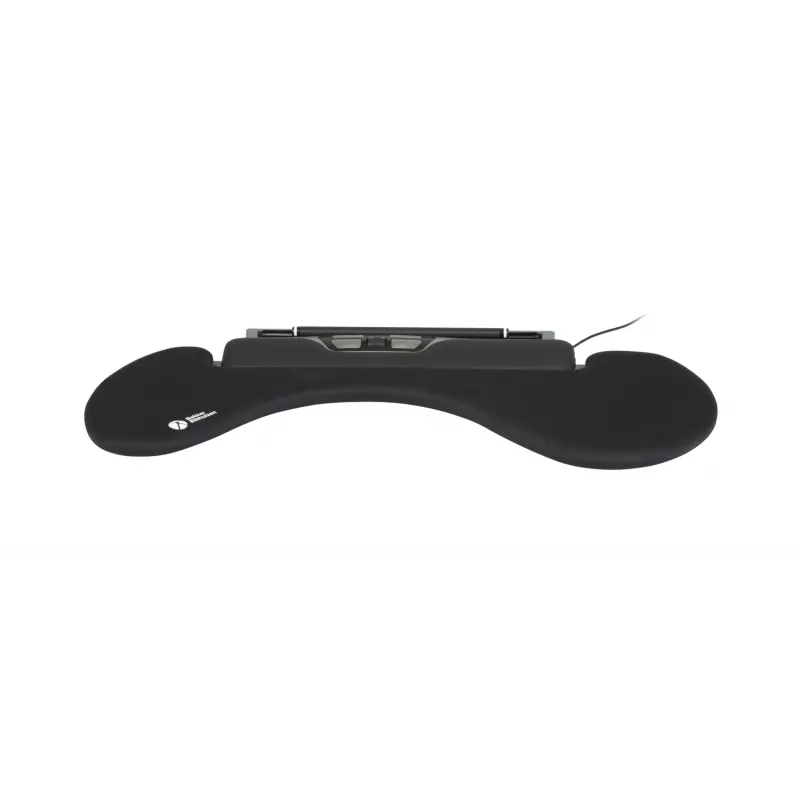 BakkerElkhuizen ErgoSlider+ Underarm Support Asymmetrical, Black, Dark Grey, Yellow, Chipboard, Plastic, Polyurethane (PU), Steel, Clamp attachment, Taiwan, 310 mm, 665 mm