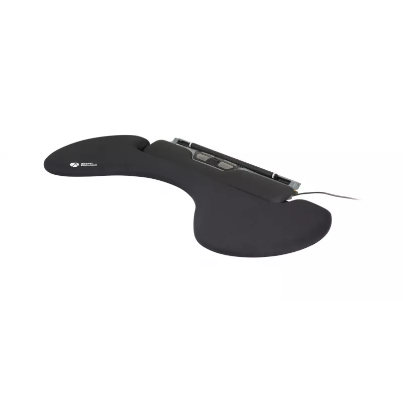 BakkerElkhuizen ErgoSlider+ Underarm Support Asymmetrical, Black, Dark Grey, Yellow, Chipboard, Plastic, Polyurethane (PU), Steel, Clamp attachment, Taiwan, 310 mm, 665 mm