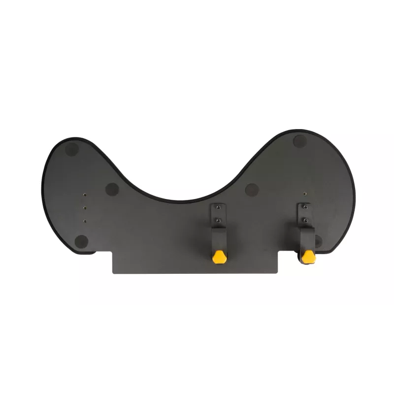 BakkerElkhuizen ErgoSlider+ Underarm Support Asymmetrical, Black, Dark Grey, Yellow, Chipboard, Plastic, Polyurethane (PU), Steel, Clamp attachment, Taiwan, 310 mm, 665 mm