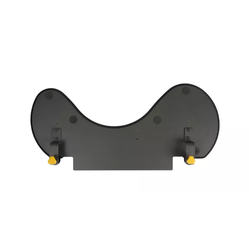 BakkerElkhuizen ErgoSlider+ Underarm Support Asymmetrical, Black, Dark Grey, Yellow, Chipboard, Plastic, Polyurethane (PU), Steel, Clamp attachment, Taiwan, 310 mm, 665 mm