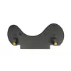 BakkerElkhuizen ErgoSlider+ Underarm Support Asymmetrical, Black, Dark Grey, Yellow, Chipboard, Plastic, Polyurethane (PU), Steel, Clamp attachment, Taiwan, 310 mm, 665 mm