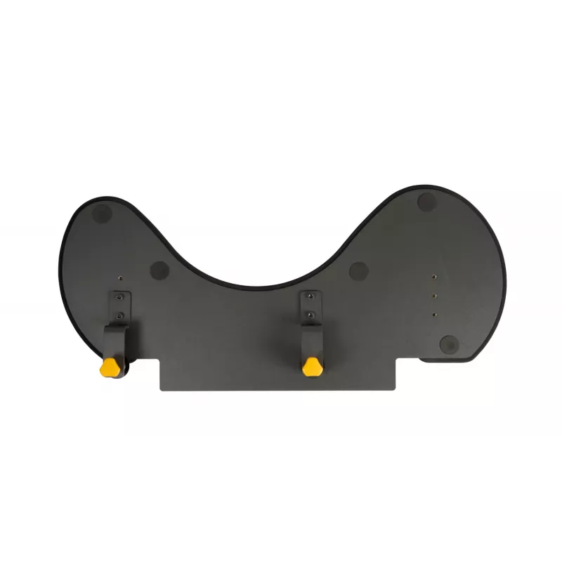 BakkerElkhuizen ErgoSlider+ Underarm Support Asymmetrical, Black, Dark Grey, Yellow, Chipboard, Plastic, Polyurethane (PU), Steel, Clamp attachment, Taiwan, 310 mm, 665 mm
