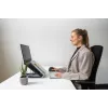 BakkerElkhuizen Ergo-Q 330 Circular, Laptop stand, Black, Grey, Acrylonitrile butadiene styrene (ABS), Plastic, Steel, 33.8 cm (13.3 inch), 43.2 cm (17 inch), 6 kg