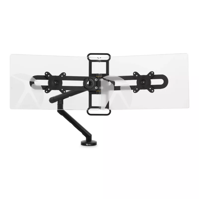 BakkerElkhuizen BE Universal Crossbar, 8 kg, 43.2 cm (17 inch), 88.9 cm (35 inch), 100 x 100 mm, Height adjustment, Black