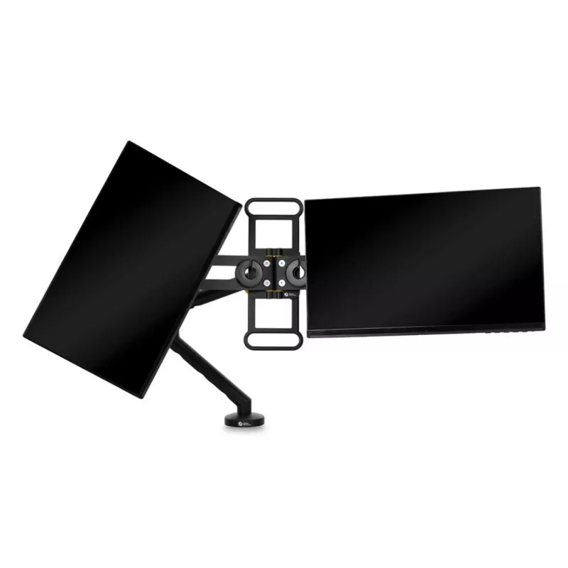 BakkerElkhuizen BE Universal Crossbar, 8 kg, 43.2 cm (17 inch), 88.9 cm (35 inch), 100 x 100 mm, Height adjustment, Black