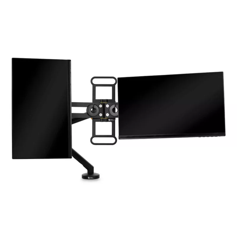 BakkerElkhuizen BE Universal Crossbar, 8 kg, 43.2 cm (17 inch), 88.9 cm (35 inch), 100 x 100 mm, Height adjustment, Black