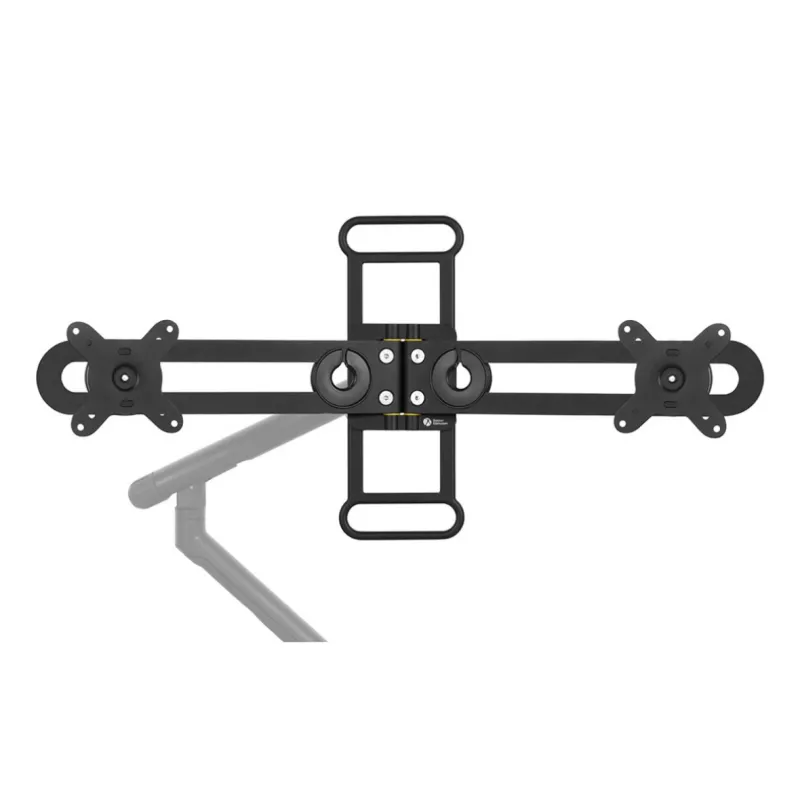 BakkerElkhuizen BE Universal Crossbar, 8 kg, 43.2 cm (17 inch), 88.9 cm (35 inch), 100 x 100 mm, Height adjustment, Black