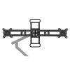BakkerElkhuizen BE Universal Crossbar, 8 kg, 43.2 cm (17 inch), 88.9 cm (35 inch), 100 x 100 mm, Height adjustment, Black