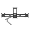 BakkerElkhuizen BE Universal Crossbar, 8 kg, 43.2 cm (17 inch), 88.9 cm (35 inch), 100 x 100 mm, Height adjustment, Black