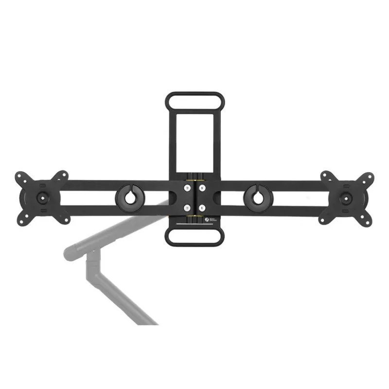 BakkerElkhuizen BE Universal Crossbar, 8 kg, 43.2 cm (17 inch), 88.9 cm (35 inch), 100 x 100 mm, Height adjustment, Black