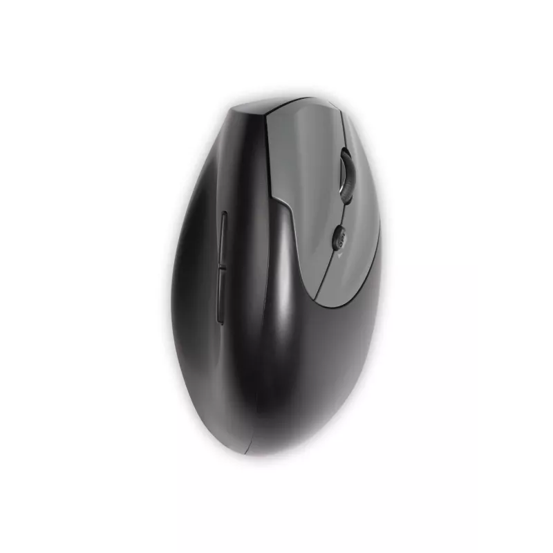 BakkerElkhuizen Handshake Mouse Right, Right-hand, Vertical design, Optical, RF Wireless + Bluetooth + USB Type-C, 6400 DPI, Black, Grey