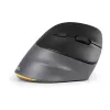 BakkerElkhuizen PRF Pro mouse Right, Right-hand, Vertical design, Optical, RF Wireless + Bluetooth + USB Type-C, 2400 DPI, Black, Grey