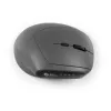 BakkerElkhuizen MidWay mouse Left, Left-hand, Vertical design, Optical, RF Wireless + Bluetooth + USB Type-C, 2400 DPI, Grey, Black