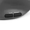 BakkerElkhuizen MidWay mouse Left, Left-hand, Vertical design, Optical, RF Wireless + Bluetooth + USB Type-C, 2400 DPI, Grey, Black