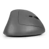 BakkerElkhuizen MidWay mouse Right, Right-hand, Vertical design, Optical, RF Wireless + Bluetooth + USB Type-C, 2400 DPI, Grey, Black
